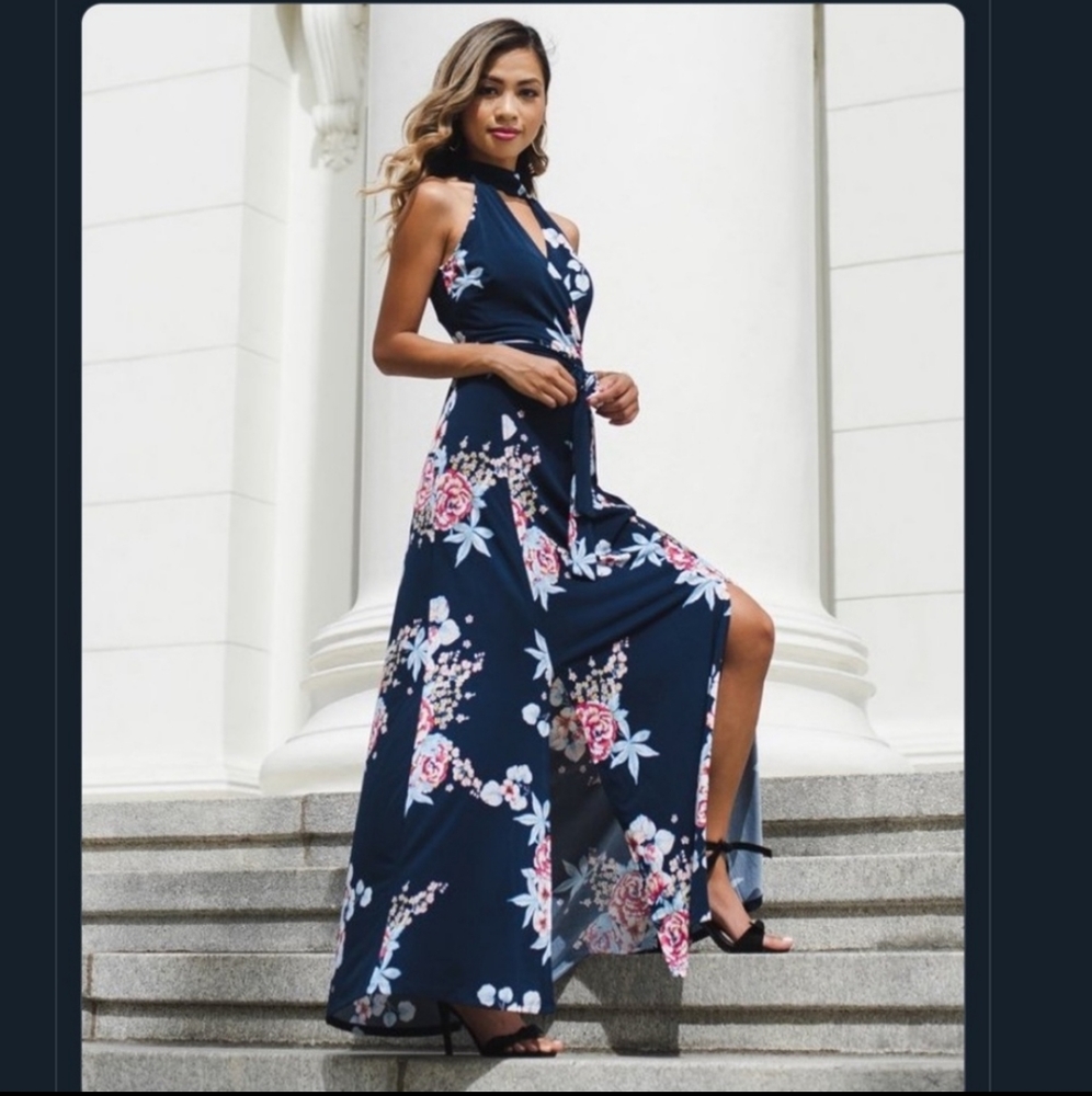 NEW YORK COMPANY FLORAL DRESS D687
